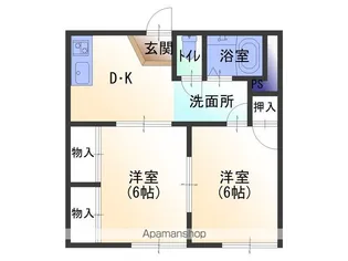 ファミールA【2階】の間取り